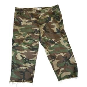 Mens Shorts Size 36 Camo Long Cut Off